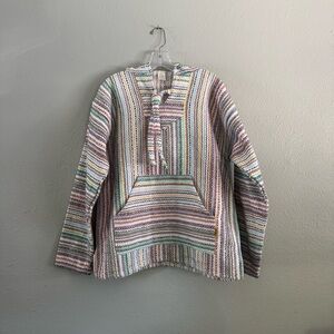 Vintage multicolored 90s Molina multicolored drug rug hoodie